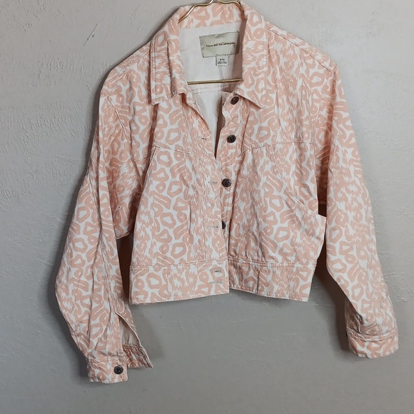 Anthropologie Pilcro Animal Print Denim Jacket Size XS NWT - Picture 9 of 9